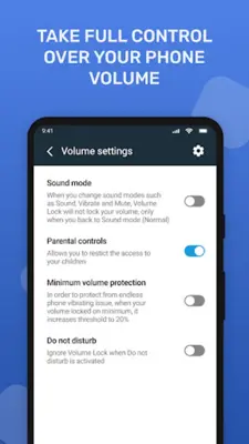 Volume Control & Lock and Mute android App screenshot 0